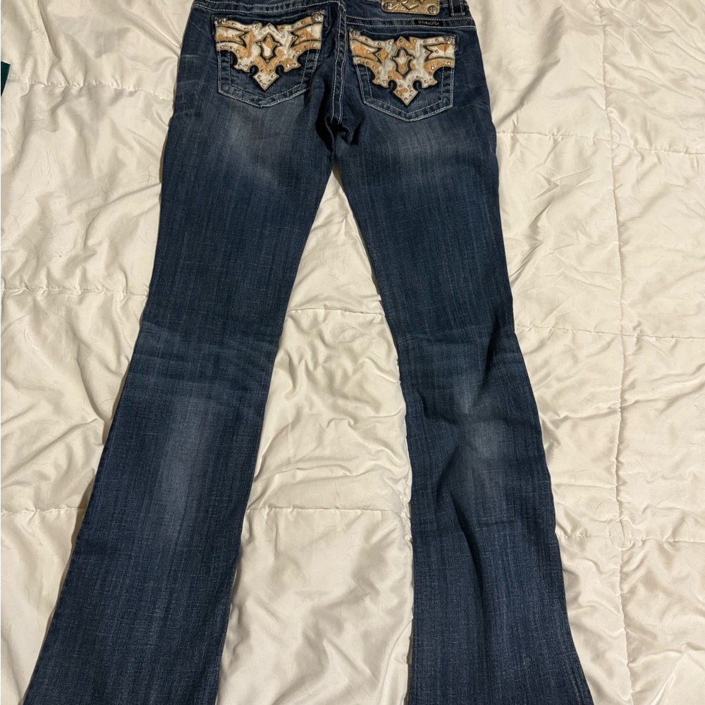 Miss Me Dark Blue Boot Cut Jeans